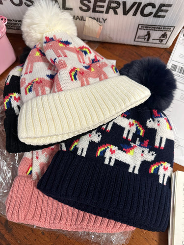 Unicorn hats kids lot* sold together 4pc