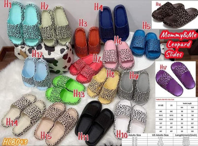 Mommy & me slides (preorder will arrive the end of July) please leave size & colors in the note to sellers box*