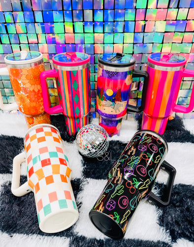 Neon 40oz tumbler collection