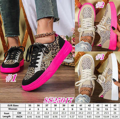 Leopard star sneakers (end May)