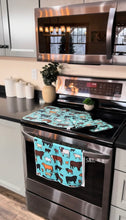 In stock kitchen sets (oven mitt, drying mat & towel)