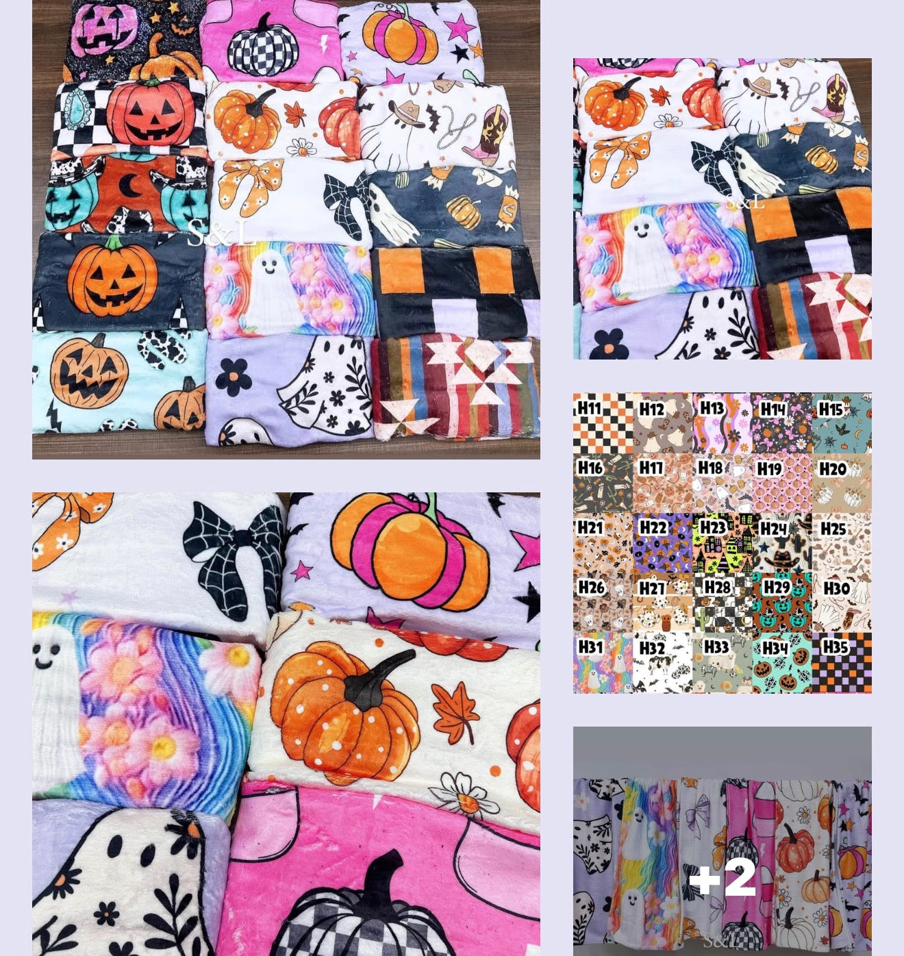 Halloween Blankets (end September) please leave order details in the note to sellers box