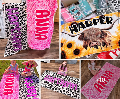 Personalized name towels (END JUNE)