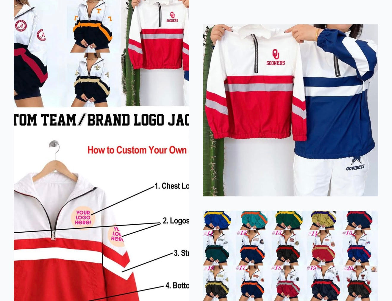 Logo custom jackets (please leave order details in the note to sellers box) end AUGUST