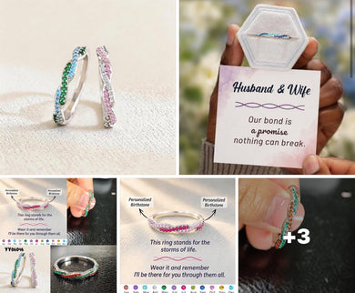 Personalized birthstone rings (end September)