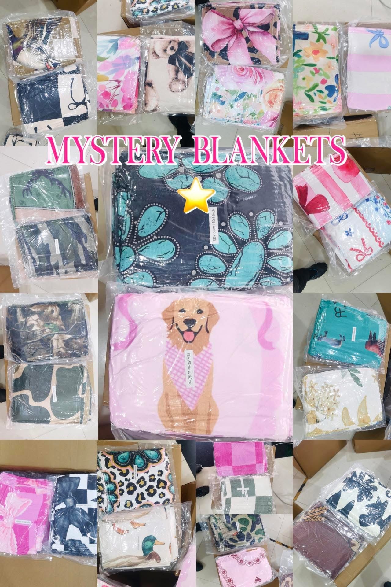 Mystery blankets (early April) 50x60”