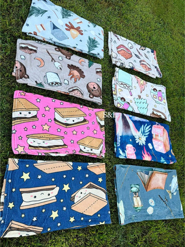 Cozy camping blankets *SALE* sent at random