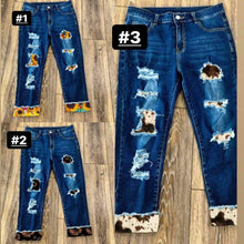 Sunflower/cow capri