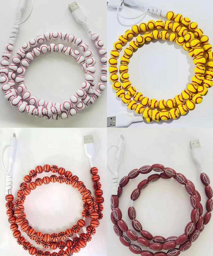 Beaded sports chargers (end JAN)buy 10+ they are $6.99