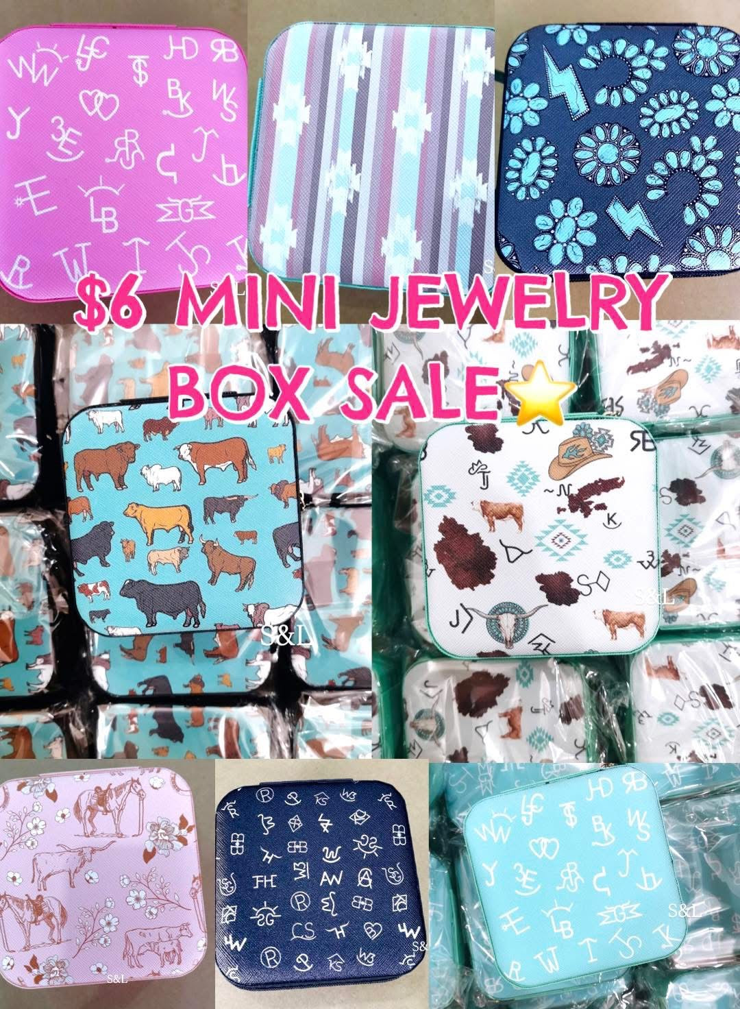 Mini jewelry boxes